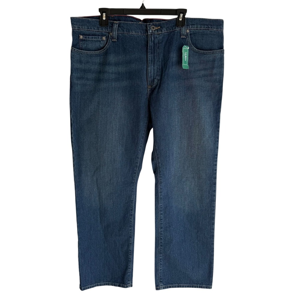 NWT L.L. BEAN Mens Double L Standard Fit Straight Leg Jeans, 40x30‎